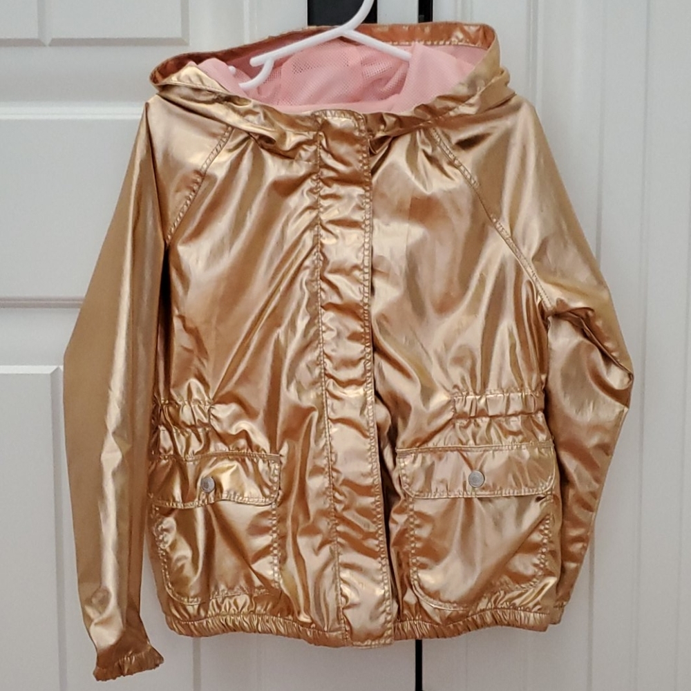 Super Cute Gold & Pink Jacket! Like new!